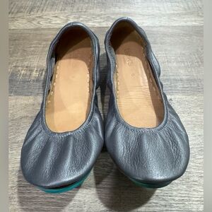 Tieks Blue Leather Ballet Flats - Women's Slip-On Flats